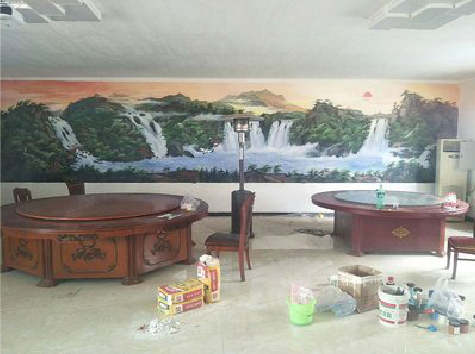  宝兴墙绘-写实风景