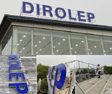  宝兴楼顶发光字安装的注意事项。